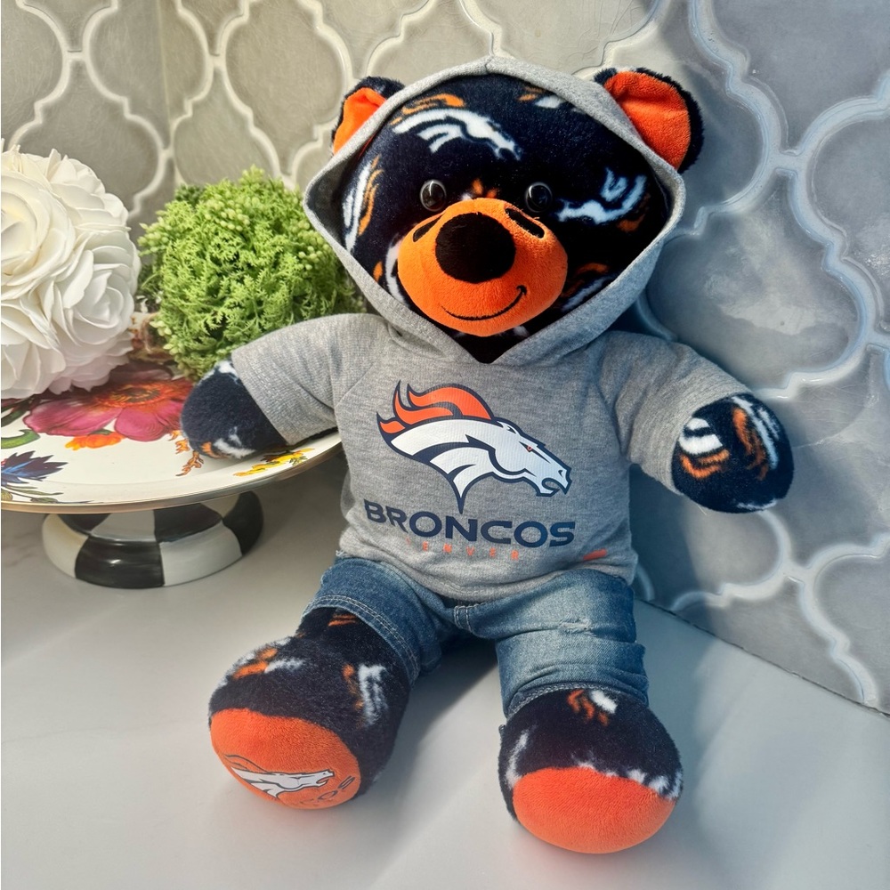 Denver Broncos Build A Bear Plush Hoodie Outfit NFL